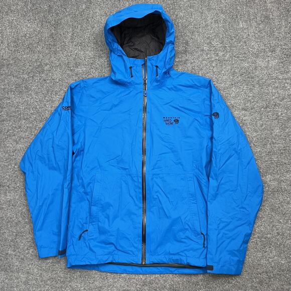Mountain Hardwear Jacket Mens Medium Hooded Full Zip Windbreaker Lightweight - Picture 1 of 11
